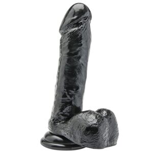 ToyJoy Get Real Dildo 7' with Balls Black