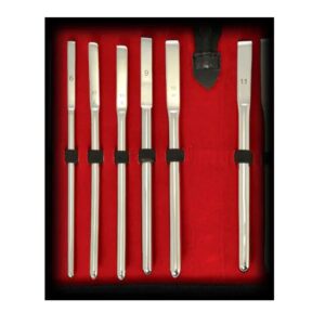 6 Pieces Stainless Steel Sounding Set 6-11 mm.