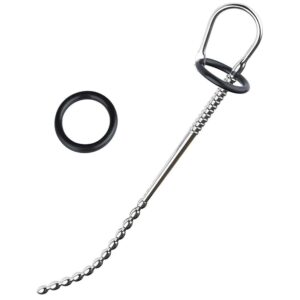 Stainless Steel | Silicone Urethral Stretcher - Long Beaded