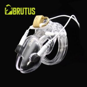 BRUTUS Volt Cage - Electro Chastity Cage - Clear