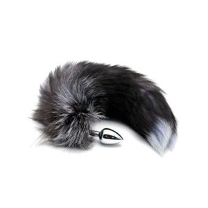 Black & White Fox Tail S