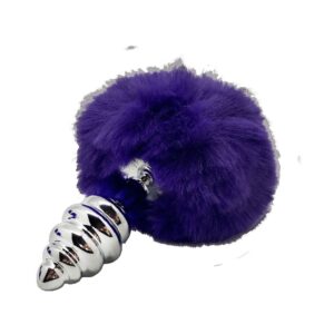 Metal Anal Fluffy Twist Plug M