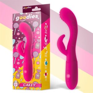 GOODIES Cakey Vibratore Punto G e Coniglio USB Silicone Fucsia