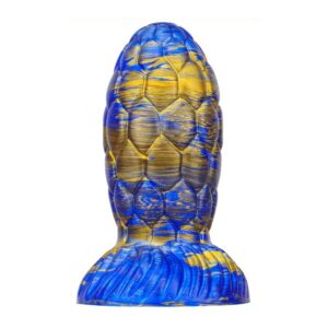 Dildo Warnax Dragon Egg 16 x 7 cm blu-oro