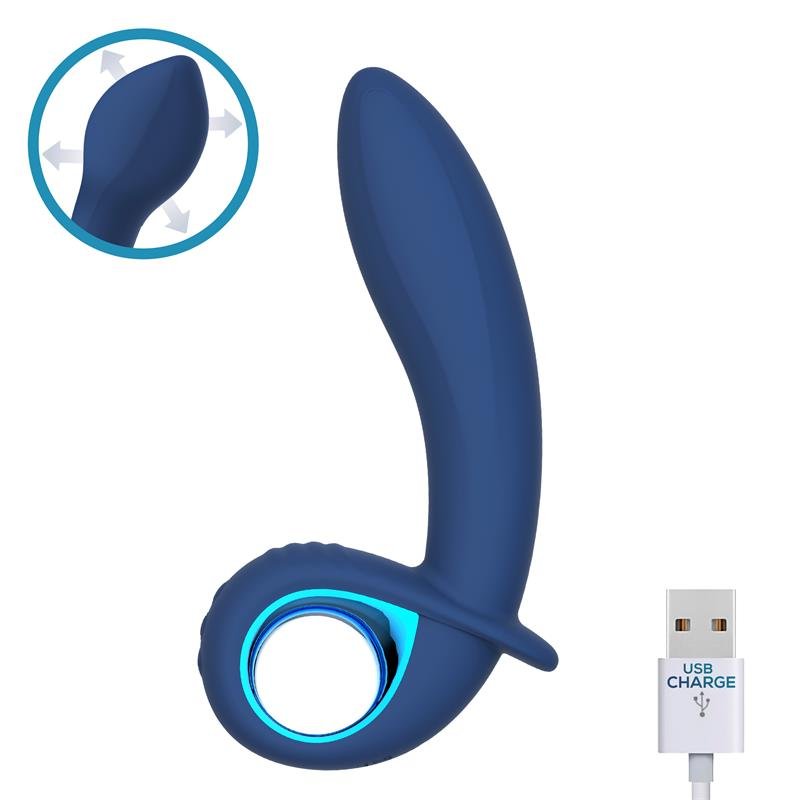 Vibratore avanzato INTOYOU Alpha con funzione gonfiabile e vibrazione USB in silicone