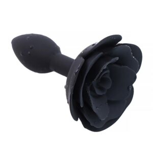A-GUSTO Rose Plug Anale in Silicone Nero
