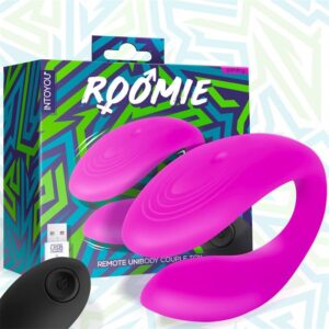 Vibratore per coppie INTOYOU Roomie in silicone liquido, telecomando unibody USB