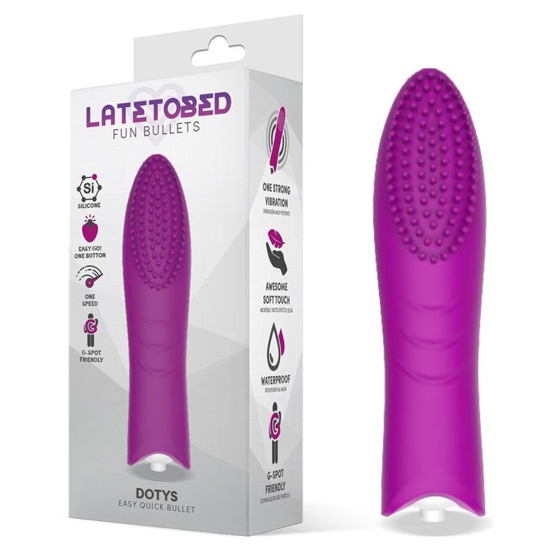 LATETOBED Dotys Easy Quick Proiettile Vibrante in Silicone Viola